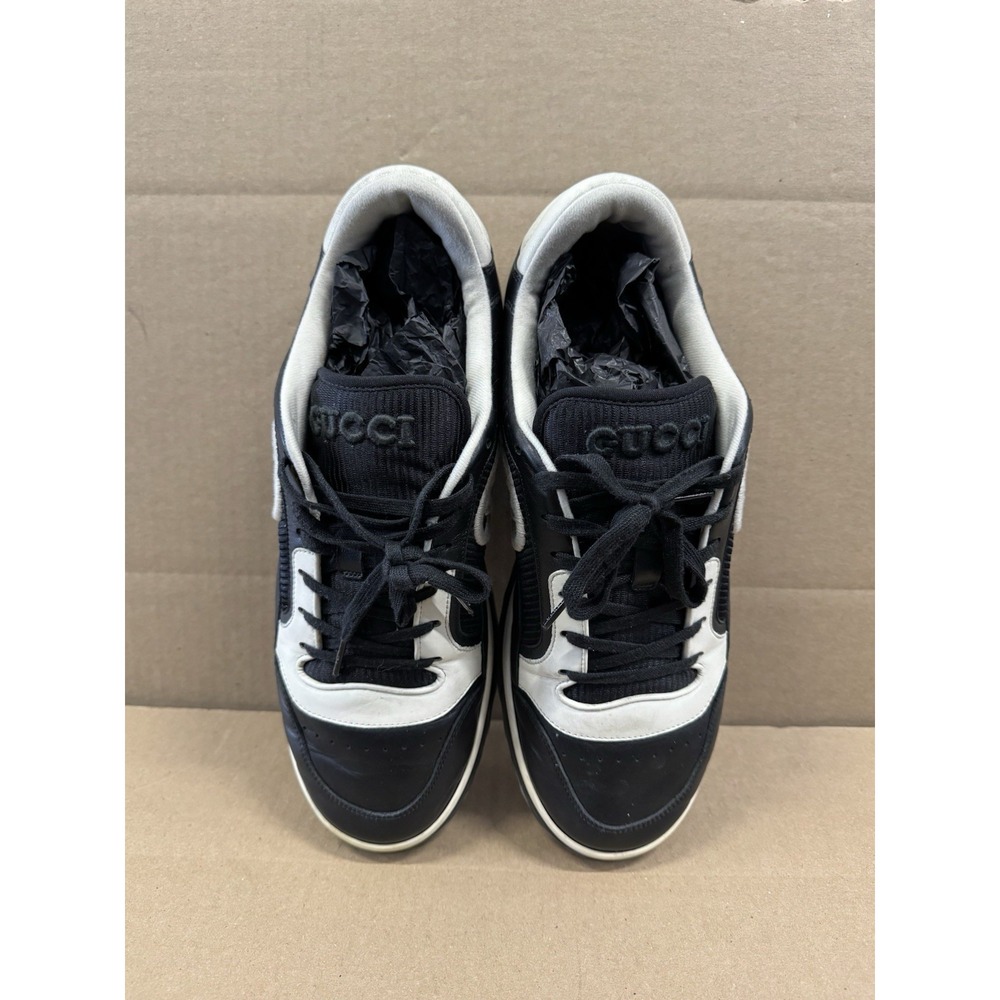 Size 11 - Gucci MAC80 Sneaker Off White Black Low Top - Picture 6 of 10